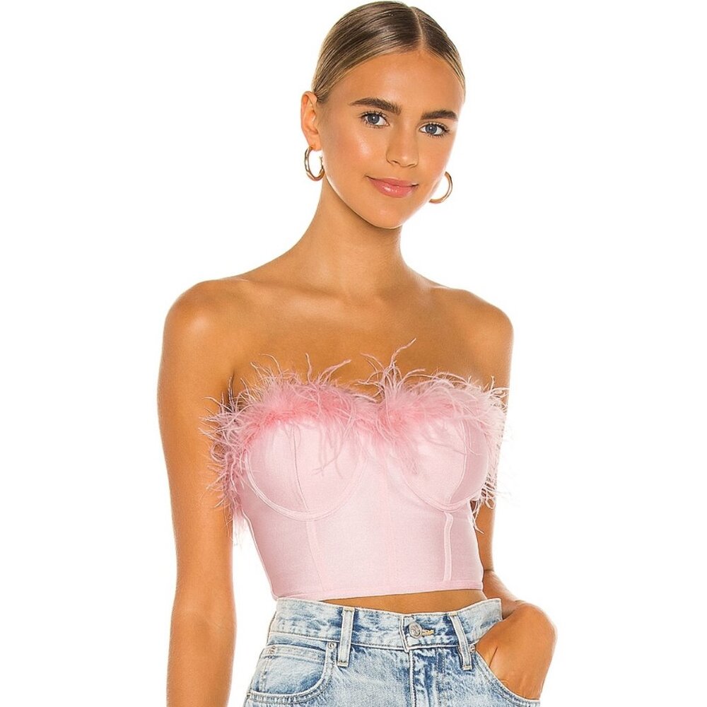 NWT - Superdown Ramona Bustier in Blush - Size S